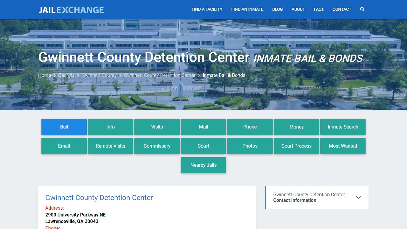 Bail & Bonds - Gwinnett County Detention Center, GA - Jail Exchange
